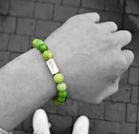 Mens Essential Chrysotine & Silver Bracelet