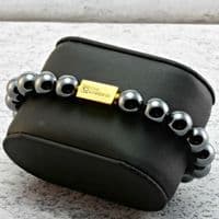 Mens Essential Hematite & Gold Bracelet