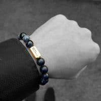 Mens Essential Sodalite & Gold Bracelet