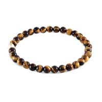 Mens Focus Tigers Eye  & Gold Bracelet