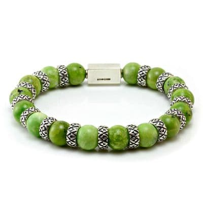 Mens Premium  Chrysotine & Silver Bracelet