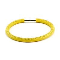 Nappa Leather Bracelet With Sterling Silver Push and Twist Clasp