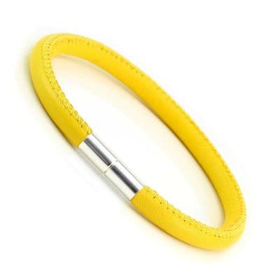 Nappa Leather Bracelet With Sterling Silver Push and Twist Clasp