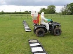 NSTS slug pellet applicator testing