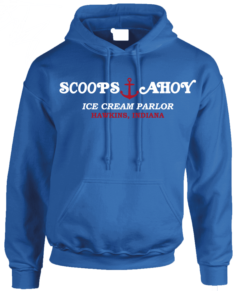 SCOOPS AHOY HOODIE INSPIRED BY STRANGER THINGS
