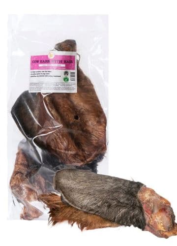 25 x Hairy Cow Ears - Jr Pet Products