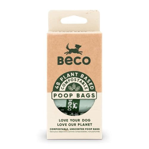 Beco Compostable Poop Bags - 4 Roll pack