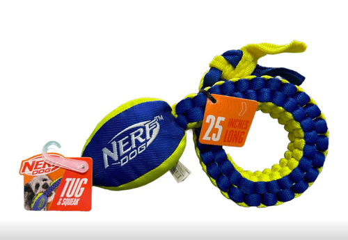 Nerf Nylon Squeak Vortex Tug Chain