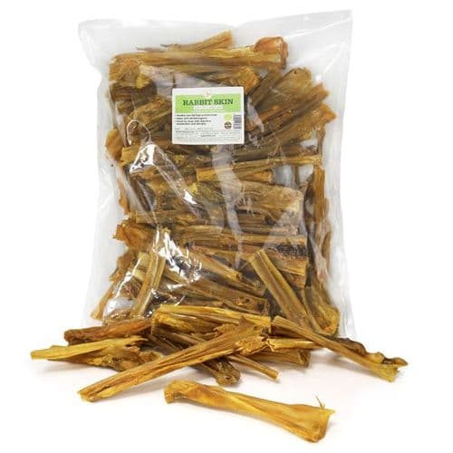 Rabbit Skin Chews 1KG - JR Pet Products
