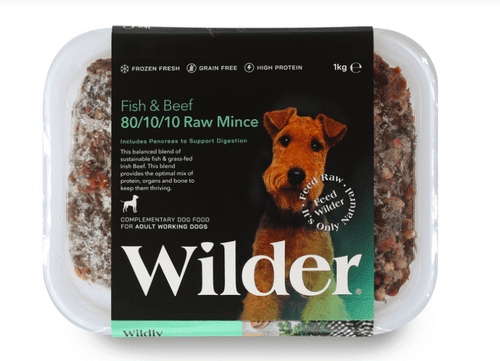 Wilder Pet Foods - Fish & Beef 80/10/10 1KG Raw Food