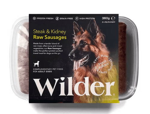 Wilder Pet Foods - Steak & Kidney Raw Sausages