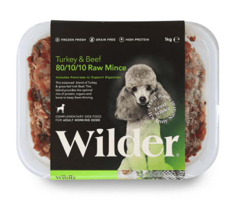 Wilder Pet Foods - Turkey & Beef 80/10/10 1KG