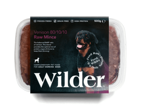 Wilder Pet Foods - Venison 80/10/10 Raw Mince 1KG