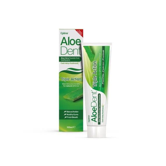ALOEDENT TRIPLE ACTION TOOTHPASTE FLUORIDE FREE - 100ml