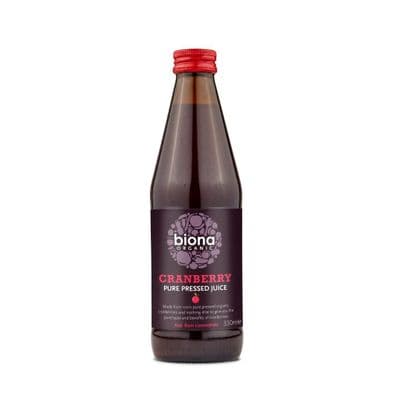 Biona Organic Cranberry Juice 100% Pure - 330ml