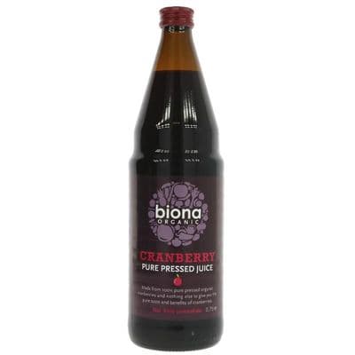 Biona Organic Cranberry Juice 100% Pure - 750ml
