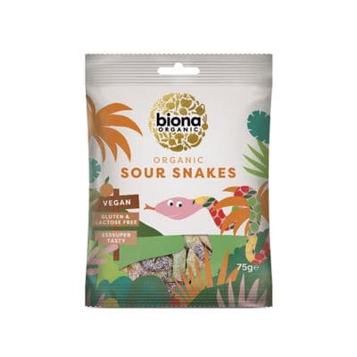 Biona Organic Sour Snakes - 75g