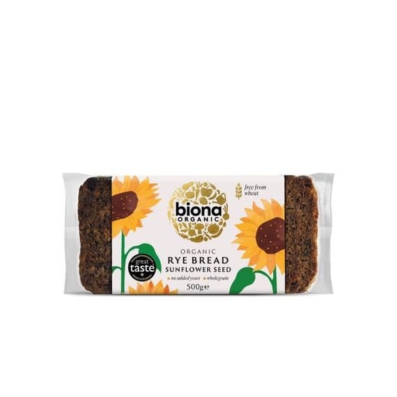 Biona Rye Bread - Sunflower Seed - 500g