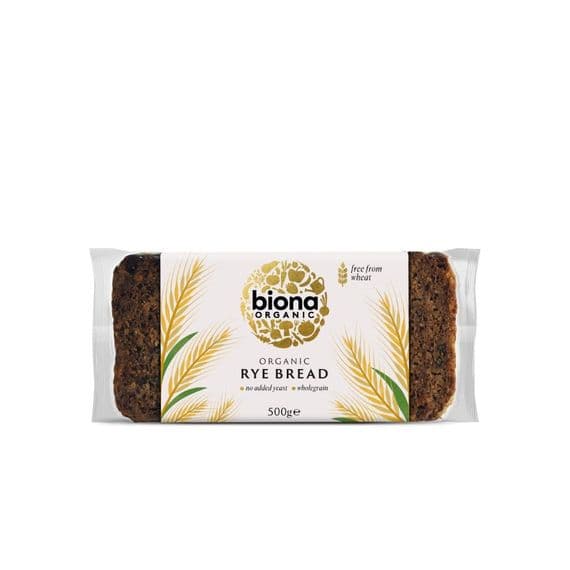 Biona Rye Bread - Wholegrain - 500g