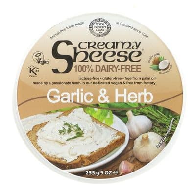 Bute Island Foods Sheese - Creamy Garlic & Herb Spread - 255g