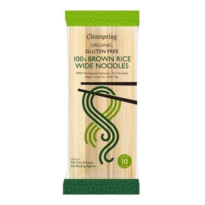 Clearspring Brown Rice Wide Noodles - Gf - 200g