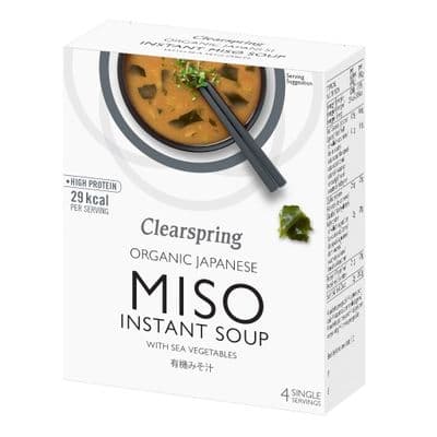 Clearspring Instant Miso Soup And Sea Veg - 4 x 10g