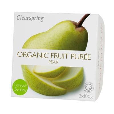 Clearspring Organic Pear Fruit Puree - 2 x 100g