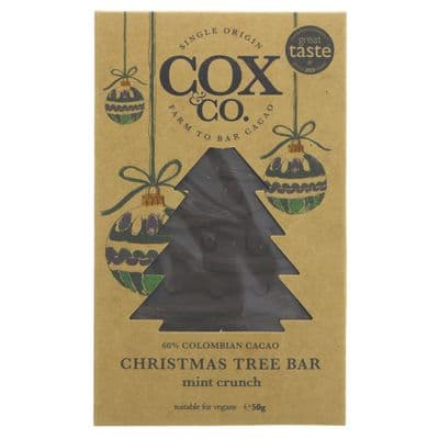 Cox & Co Xmas Tree Bar Mint Crunch - 50g