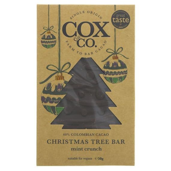 Cox & Co Xmas Tree Bar Mint Crunch - 50g