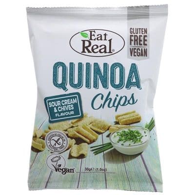 Eat Real Quinoa Cream & Chive Chips - 30g