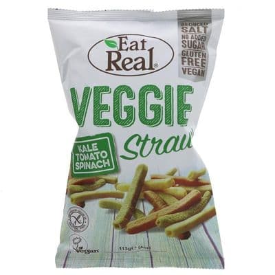 Eat Real Veggie & Kale Straws - 113g