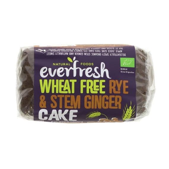 Everfresh Natural Foods Sprouted Rye Ginger Cake - 350g