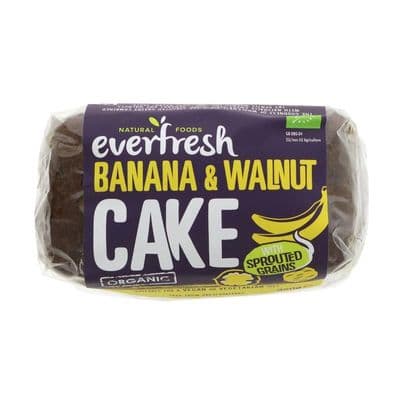 Everfresh Organic Sprouted Banana & Walnut Cake - 300g