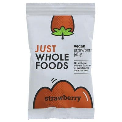 Just Wholefoods Jelly Crystals - Strawberry - 85g