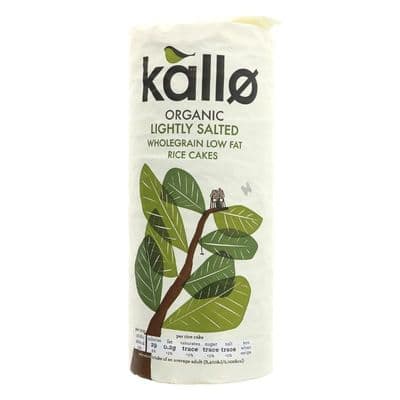 Kallo Rice Cakes Original Organic Wholegrain - Salted - 130g