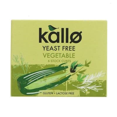 Kallo Yeast Free Veg.Stock Cubes - 6 x 10g
