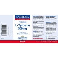 Lamberts L-Tyrosine 500mg - 60 capsules