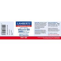 Lamberts Vitamin D3 2000iu - 120 capsules
