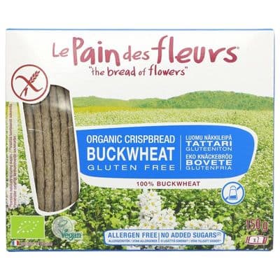 Le Pain Des Fleurs Buckwheat Crispbread No Added Sugar Salt - 150g