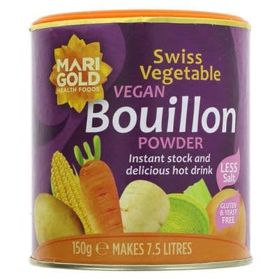 Marigold Bouillon Powder - Reduced Salt, Vegan, Yeast Free - Purple - 150g