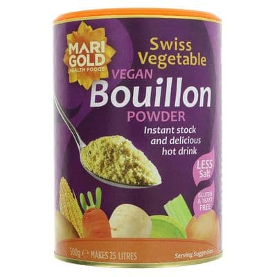 Marigold Bouillon Powder - Reduced Salt, Vegan, Yeast Free - Purple - 500g