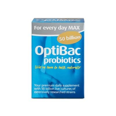 OptiBac Probiotics For Every Day Max Strength, Pack of 30 Capsules