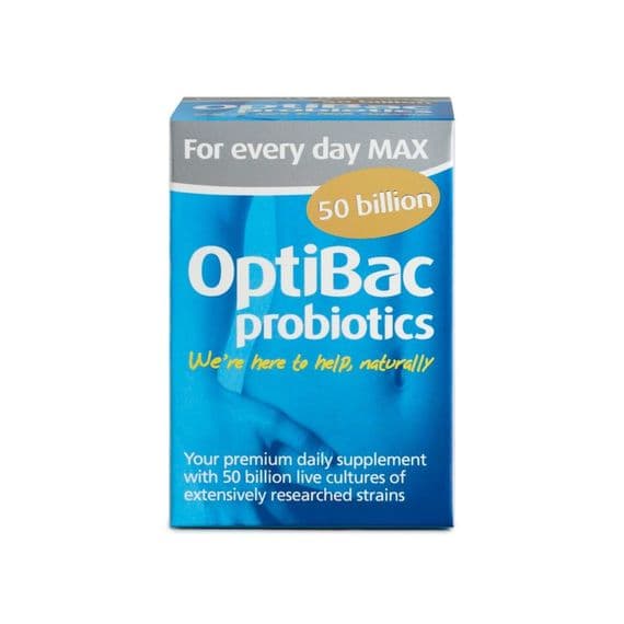 OptiBac Probiotics For Every Day Max Strength, Pack of 30 Capsules