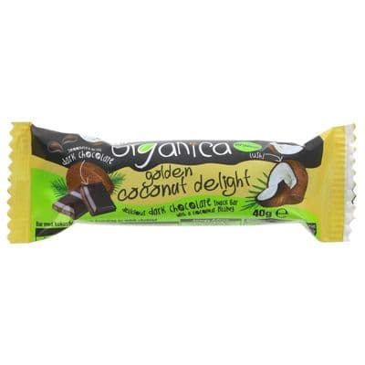 Organica Golden Coconut Dark Choc Bar - 40g