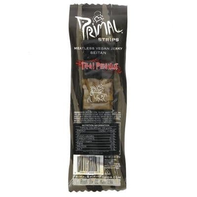 Primal Vegan Jerky Seitan - Thai Peanut Jerky - 28g