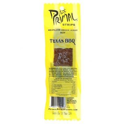 Primal Vegan Jerky Soy - Texas Barbecue Jerky - 28g