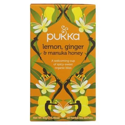 Pukka Lemon Ginger & Manuka Honey - 20 bags
