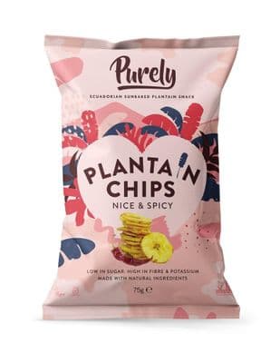 PURELY PLANTAIN Plantain Chips - Nice & Spicy 75g