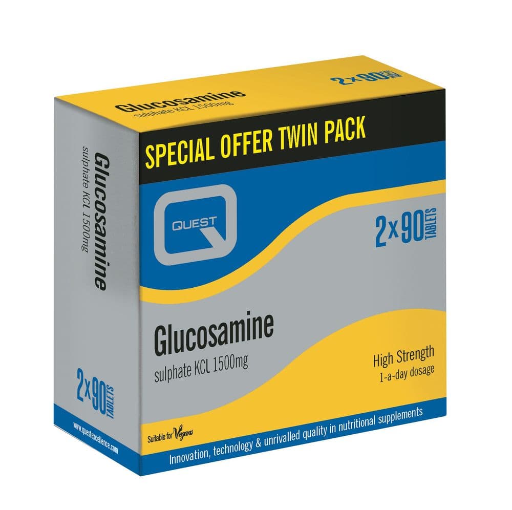 Quest Glucosamine Sulphate KCI 1500mg 180 tabs