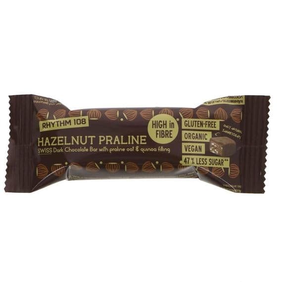 Rhythm 108 Hazelnut Praline Chocolate Bar - 33g